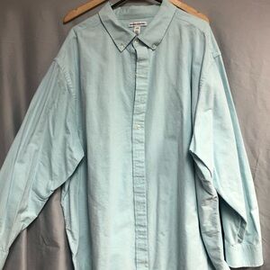 Amazon essential Light  aqua 3XL Button up oxford dress shirt